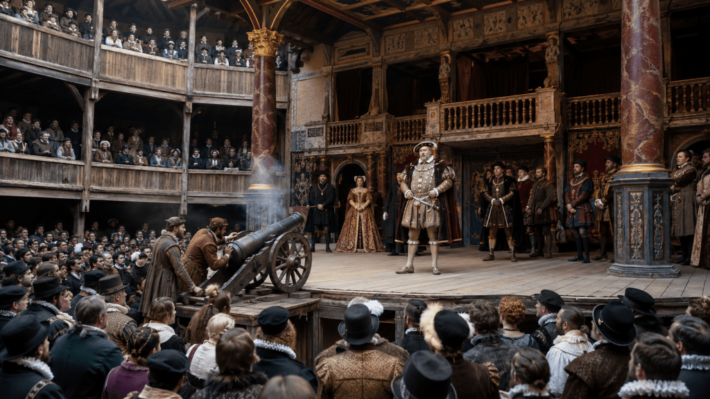 413 Tahun Lalu Hari Ini: Meriam Panggung Nyaris Musnahkan Teater Globe Shakespeare