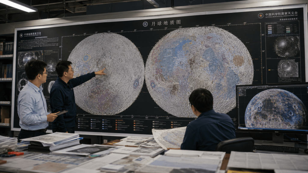 Peta geologi Bulan terbaru China berskala 1 banding 5 juta