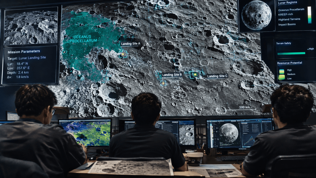Peta geologi Bulan membantu pemilihan lokasi pendaratan dan eksplorasi